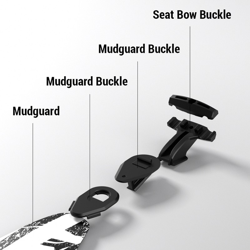 High Strength Bicycle Mudguard Bike Quick-Release Rear Fenders for Mountain