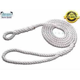 dbropes Emergency 3 Strand Mooring Pendant 100% Nylon Rope Line 1/2" X 12' TS 6400 lbs.