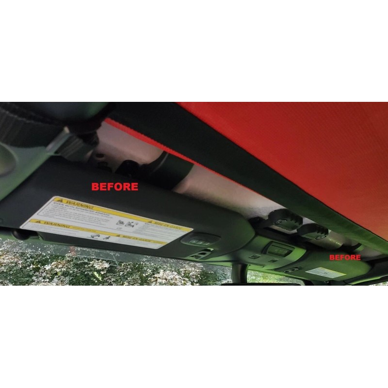 ZIC Motorsports Sun Visor Warning Label Blackout for 2011 -