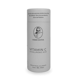 Green Doctor | Derma | Serum Facial Aclarante | Con vitamina C y Acido Hialuronico | Sin Sulfatos, Parabenos, Ftalatos o Disruptores Endocrinos | 30 ml