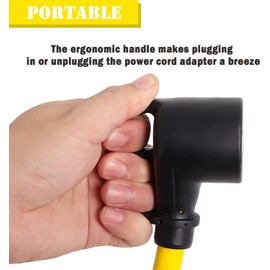 30 Amp RV Splitter Adapter,RV Y Adapter Cord 30 Amp to (2) 30 Amp, NEMA TT-30P to (2) NEMA TT-30R, Male Plug to Female Receptacles for Travel Trailer, UL/ETL Certified Yellow