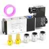 TAILONZ PNEUMATIC 1/2"NPT Solenoid Valve 4V410-15 DC12V Single Coil Pilot-Operated
