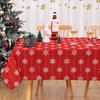 Hapterouse Christmas Tablecloth Wipe Clean Table Cloth Water Resistant Table