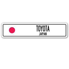 Toyota, Japan Street Sign Japanese Flag City Country Road Wall Gift