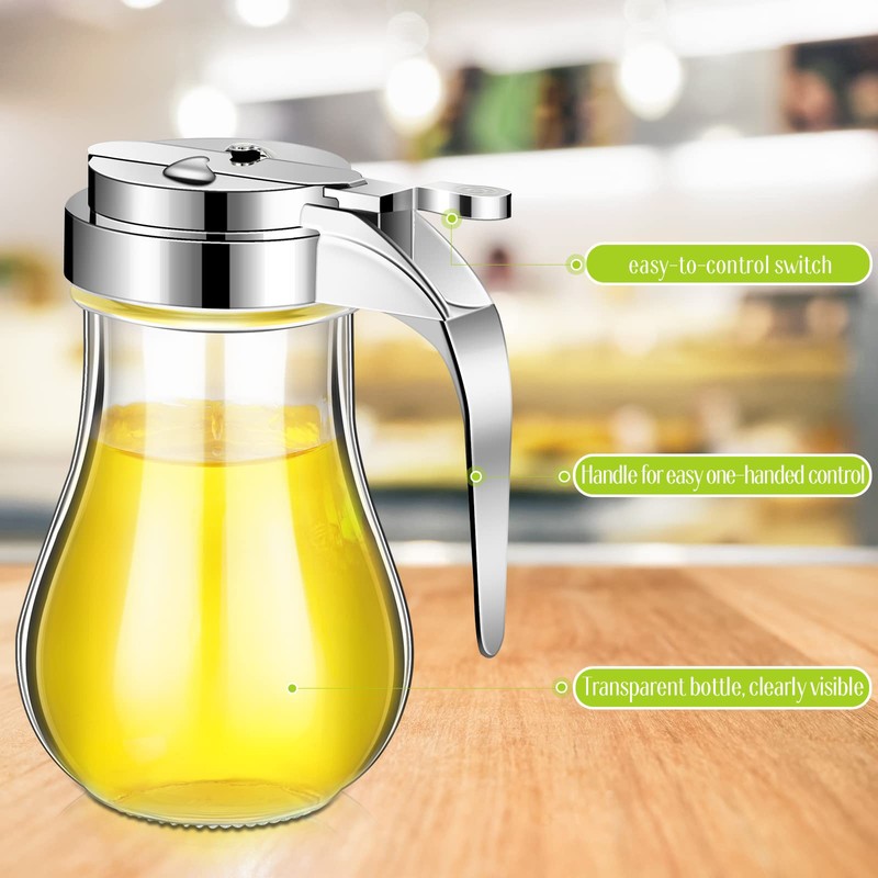16 Pack Syrup Dispensers Honey Pot Glass Jar for Maple