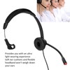 Telephone Headset Monaural Customer Service Headphones with Mic for Call