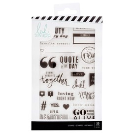 Heidi Swapp 314556 Color Fresh-Acrylic Stamp Set (23 Piece), Multi