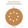 SUPBICCO 5 Inch 8 Hole Sanding Discs Hook and Loop,