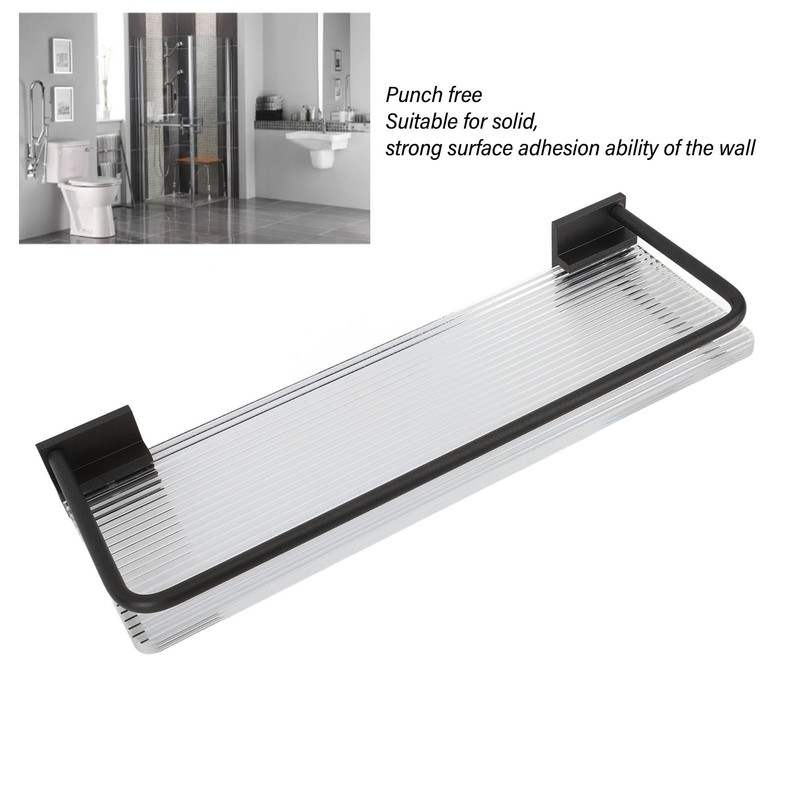 Floating Shelf Space Aluminum Acrylic Wall Mounted Decorative Storage Shelf
