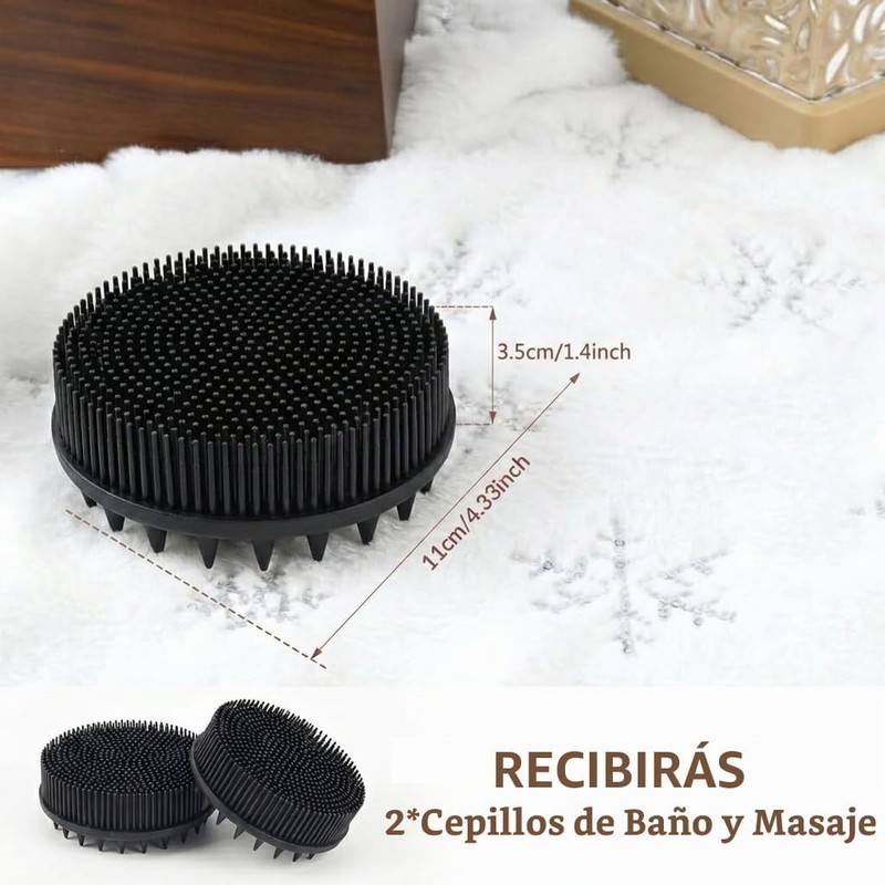 Cepillo de Baño de Silicona 2 Pack – Exfoliación Suave