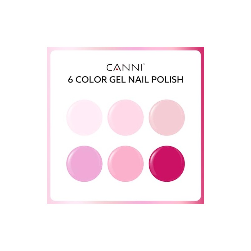 CANNI- Juego de esmaltes de uñas en gel sin hema