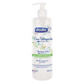 Dodie Cleansing Water 3 in 1 (500 ml), Face, Body and Pore Cleaning, 98% Ingredients of Natural Origin, Hypoallergenic, from Birth