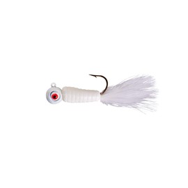Lindy Fuzz-E Grub Jigs - White - 2 in - 1/8 oz (LFEG337)