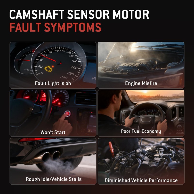 HYR Intake & Exhaust Engine Camshaft Position Sensor Fit for