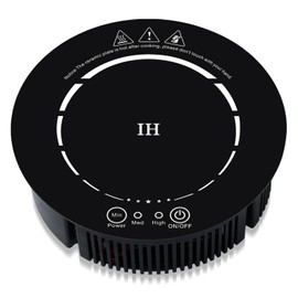JOZOOES 500W / 120V Small Induction Cooktop - 7.7" Mini Portable Countertop Burners Induction Hot Plate Electric Stove for Candle Making, RV, Office, Tea Room, Camp, Tea party