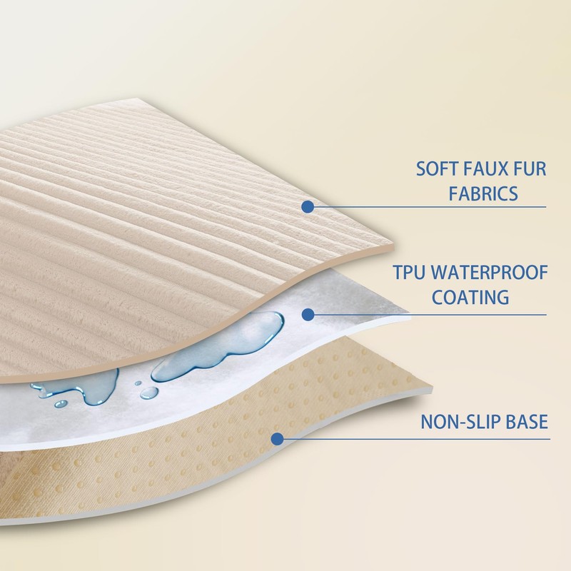 HAOMAIJIA Waterproof Couch Cover for Dogs Washable,Fuzzy Pet Couch Covers