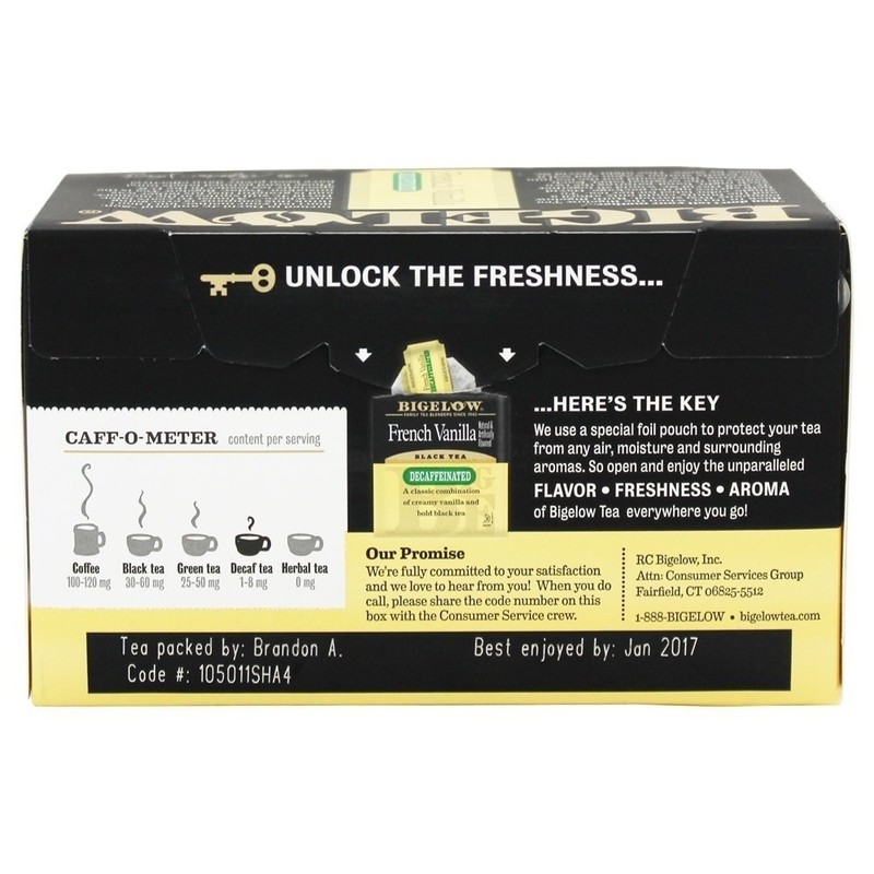 Bigelow Decaf French Vanilla Tea Bags, 20 ct