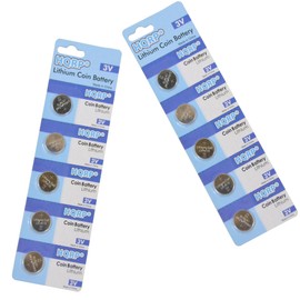 HQRP 10-Pack Backup Battery Compatible with Canon ZR80 / ZR100 / ZR200 / ZR300 / ZR400 / ZR600 / ZR700 Coaster