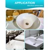 2 in 1 Bathroom Sink Stopper and Hair Catcher, Universal
