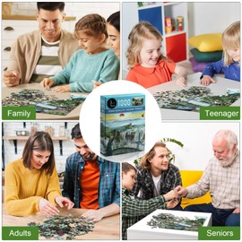 LAVIA Puzzles, Premium Jigsaw Puzzle for Adult and Kids, Amazing1000 pcs Night Family Toy with English Pattern on The Back and Full Size Poster, 27.5 inch * 19.7 inch (70cm * 50cm).