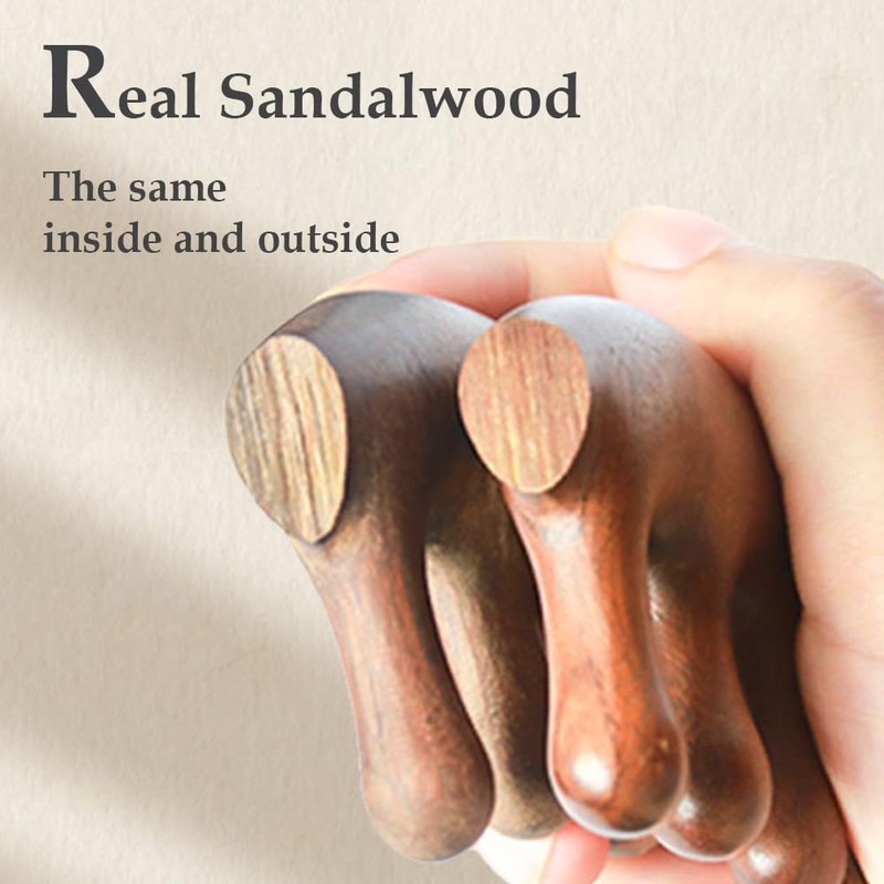 FHALLYNN Wooden Scalp Massager Comb & Head Massage Tool,Scalp Gua