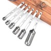 6 Pcs Measuring Spoons, Stainless Steel Rectangle Teaspoon Measuring Spoons