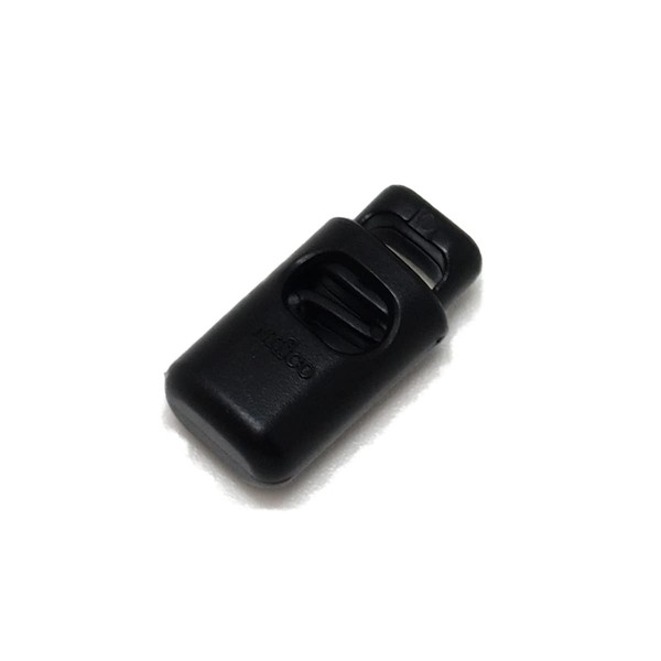NIFCO Cord Stopper (Black) (String Fastener), Outdoor, Bag Parts, Bag