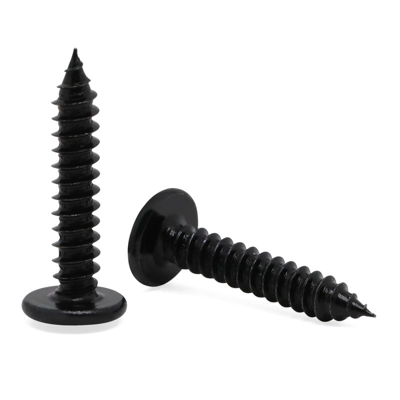 #8 x 1-1/4" Black Phillips Modified Wafer Truss Head Wood