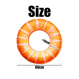 1 Piece Orange Survival Buoy, Creative Fruit, Children'S Inflatable Floating Buoy, Swimming Pool Water Toys, Swimming Party Accessories.