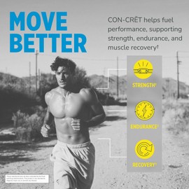CON-CRET Creatine HCl Powder for Women and Men, Lemon Lime, 64 Servings
