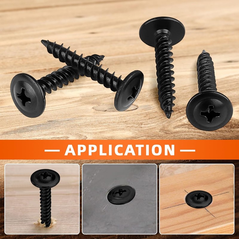MewuDecor #10 x 3/4" Wood Screws Truss Head Fast Self