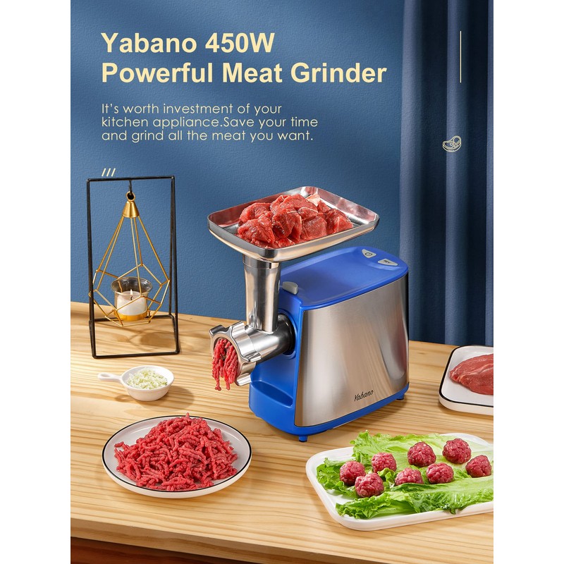 Electric Meat Grinder, Heavy Duty Meat Mincer, Sausage Stuffer Maker,