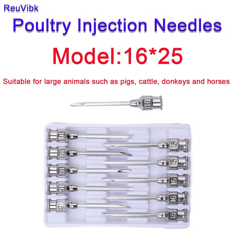 16 Gauge Veterinary Needles, Cattle Needle Poultry Injection Needles 10