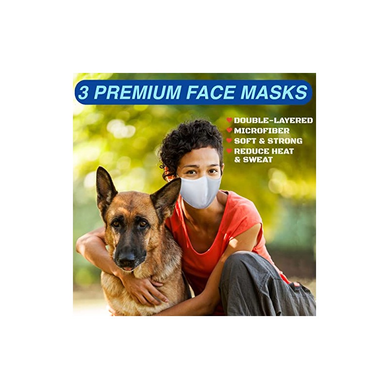 Breathable Comfort Cloth Face Masks for Hot Weather, Adjustable, Reusable,