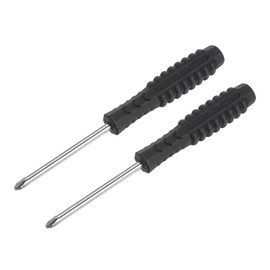sourcing map Mini Phillips Screwdriver, 3.0 mm Phillips Head with Non-Slip Handle for Small Household Appliances, Pack of 2