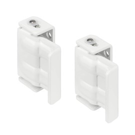 VORMANN Window Safety Door Lock Child Safety Burglary Protection White Plastic Coated Set of 2 (16-25 x 24 x 62 mm) Including Mounting Material Made in Germany