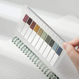 CICILIAYA Pack of 600 File Index Tabs, Repositionable Tabs, Sticky Writeable Flags for Labelling and Organising Documents, Papers, Submission, Book, Folder, Sticky Notes (Colour-B)