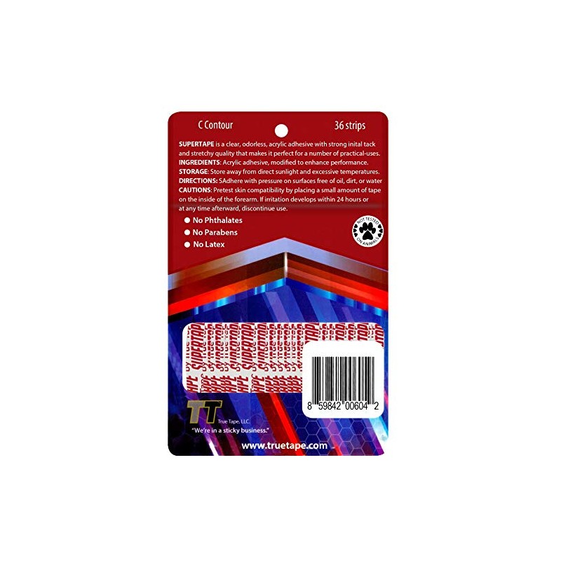 SuperTape Contour " C " shape. 36-pcs= 1-pack double side