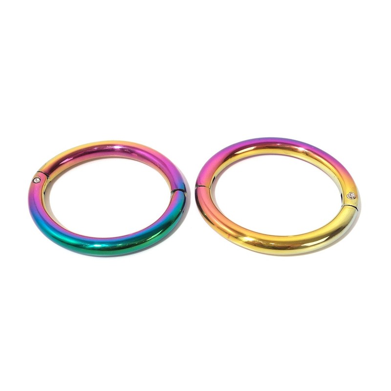 Cuffstore 8.5" Rainbow Elliptical Leg Irons Ankle Restraint