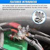 UHANBUT 2PCS Auto Top Post Battery Terminal Connectors, 3-Way 12V