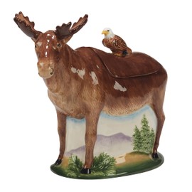 Certified International Mountain Summit 3-D Moose Cookie Jar