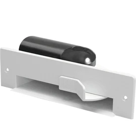 White Automatic Dustpan Sweep Inlet White with Low Profile Fitting