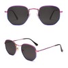 SOJOS SJ1072 Fashion Polygon Sunglasses for Men and Women, Mirrored