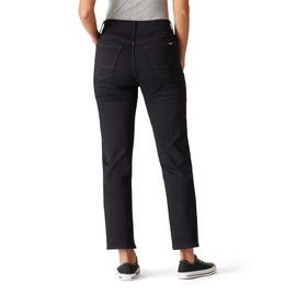 Levi Strauss Signature Women's Totally Shaping Ultimate Pull-On Ankle Straight Jean Mid-Rise Stretch Denim (Also Available in Plus), (New) Noir, 2 Regular