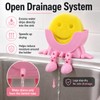 PLLCJB 2Pack Cute Hanging Sponge Holder with Drainage, 3D Printed