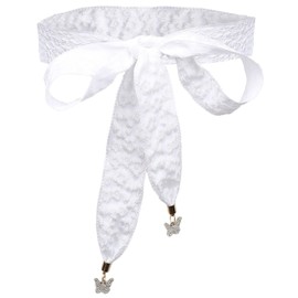 NIDMIDO Cotton Dress Sash Belt for Women Dresses Tie Bow Waist Belts Prom Satin Wide Belt Wraps With Butterfly