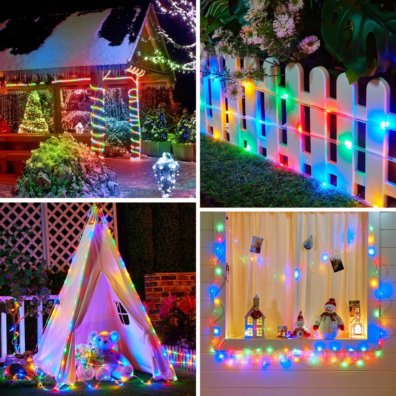 Brightown Solar String Lights Outdoor 2 Pack 72 Feet 200