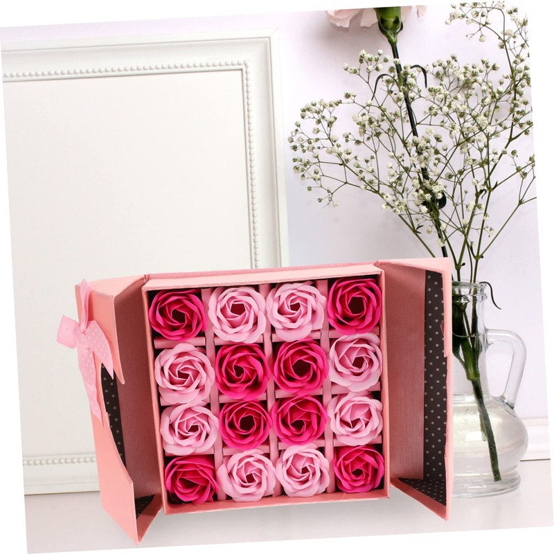 FOMIYES Real Rose Soap Flower Box Smooth Flowers for Birthday