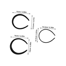 TOVINANNA 3pcs Velvet Headband Set for Women Thick Padded Hair Accessories Non Slip Wide Bands for Skincare Makeup Daily Styling Comfortable Versatile Timeless Design