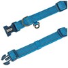 YUDOTE Reflective Adjustable Nylon Dog Collar with Reflevtive Soft Neoprene